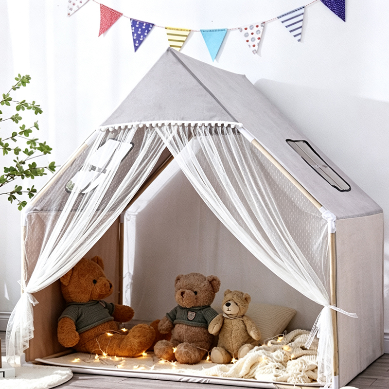 Kids Playhouse Tent with Mesh Curtains DEL-A052